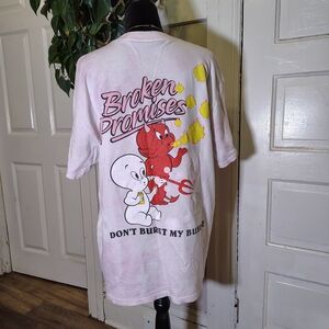 Broken Promises "DON'T BURST MY BUBBLE" Graphic Mens Large T shirt /T328